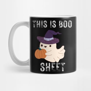 This Is Boo Sheet Ghost Retro Halloween Costume Mug